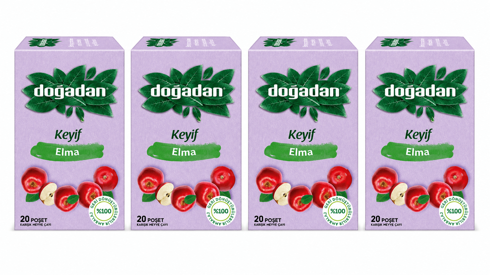 4'Lü Elma Meyve Çayı